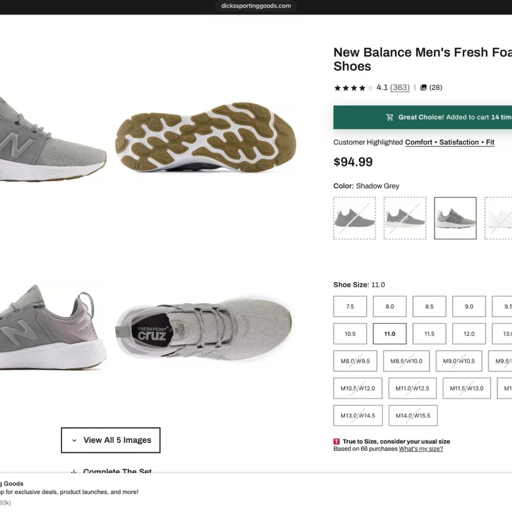 New Balance Men's Fresh Foam X Cruz v3 Shoes - Picture 7 of 8